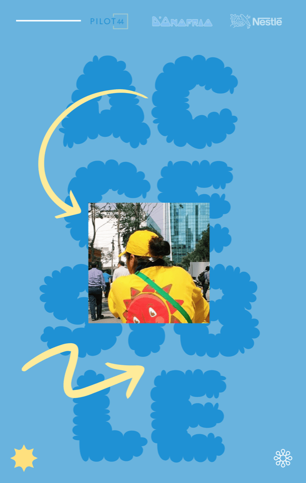 Awareness campaign poster, blue